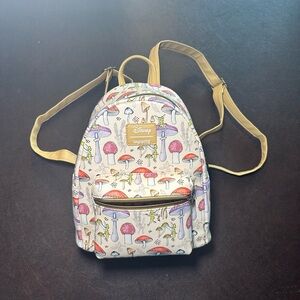 Loungefly Disney Peter Pan Tinker Bell Cottage Core Mushroom Mini Backpack